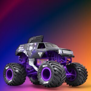 Monster Jam Truck MOHAWK WARRIOR 1:24 2022 Black & Purple GREAT CLIPS